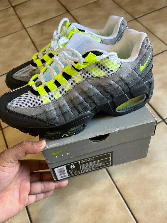 New Men Multi-Trainers 95 OG – Yellow Gradient Neon Sneakers 2026 Edition - Picture 3 of 5